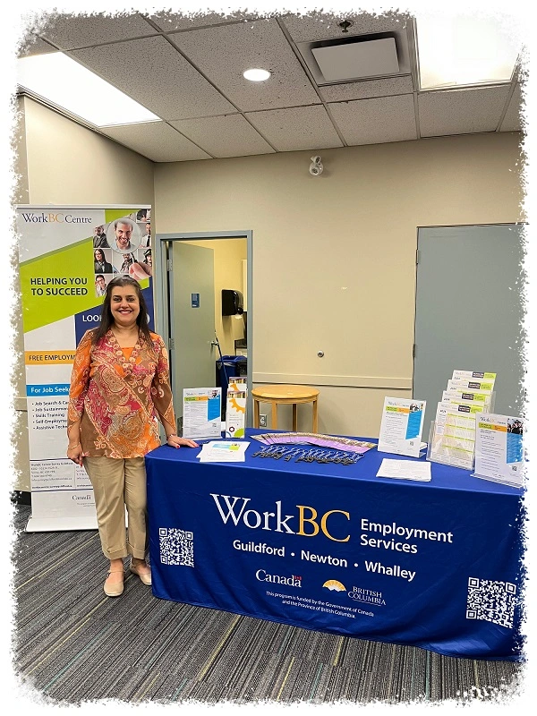 Surinder Kaila at WorkBC event for Burke Recruiting Inc, a Top Employment Agency in North Vancouver.